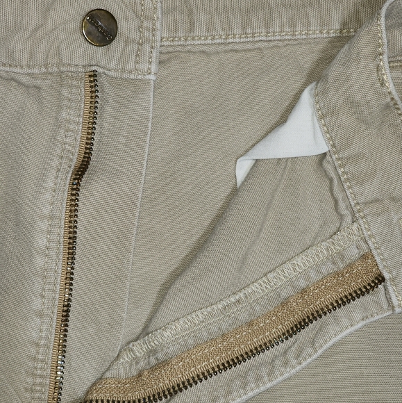 Carhartt Beige 100% Cotton Canvas Relaxed Fit Utility Cargo Pants Men's Sz 38X30 - Picture 3 of 11